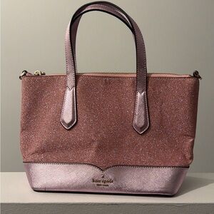 Kate Spade Rose Glitter Tote
